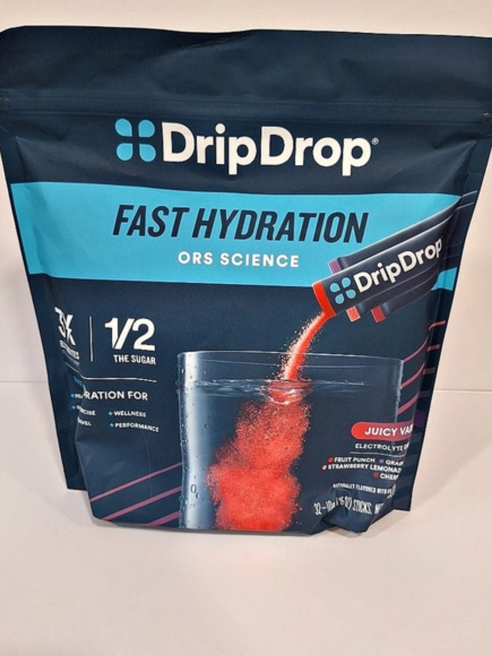 DripDrop, Hydration, 32 Stick, Variety Pack, Electrolyte, Drink Mix, Sealed.